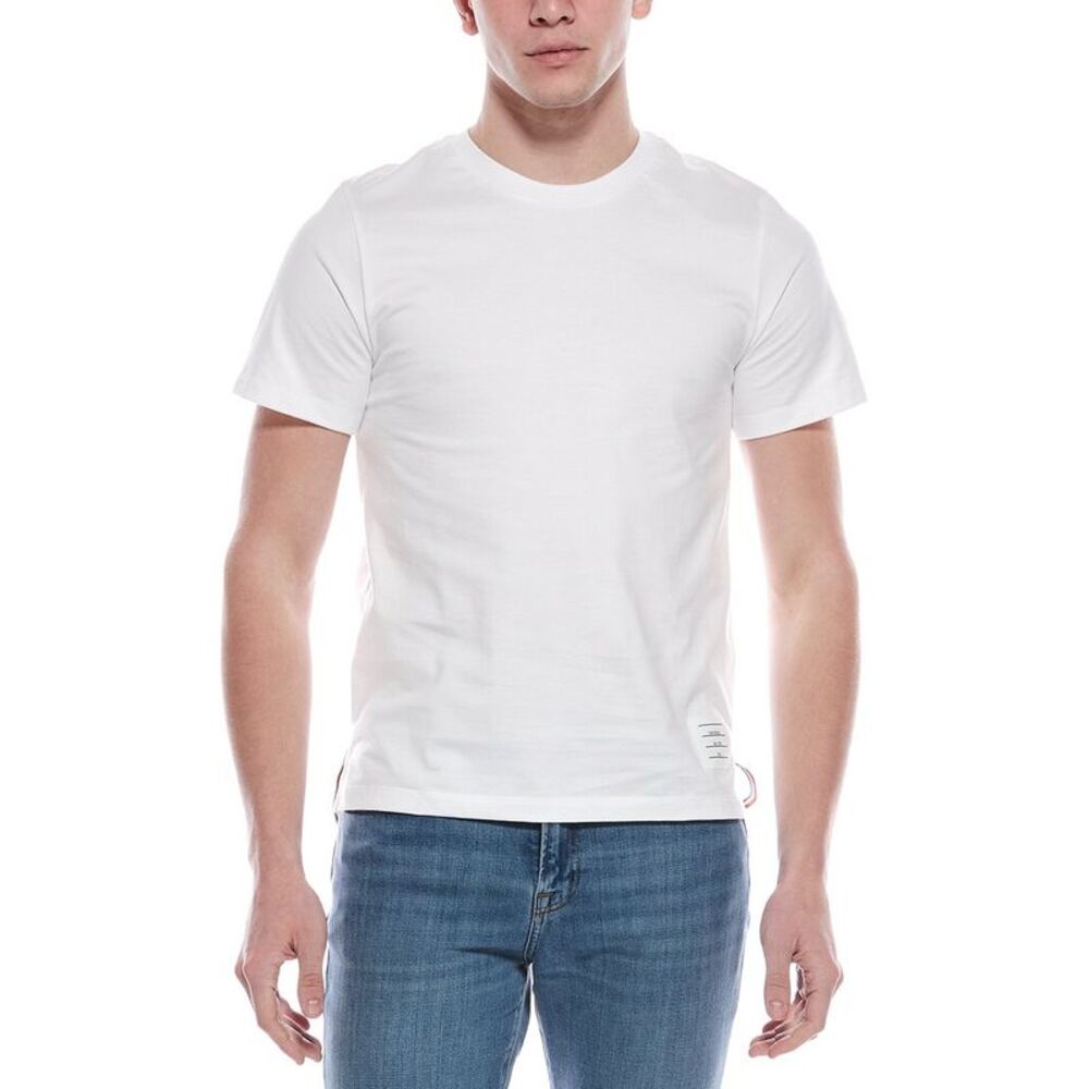 Thom Browne Mens  T-Shirt, White